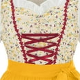 thumbnail image 3 of Wowcloth Women's Dirndl Costume Matching Solid Color Apron - Fashion Accessory for Oktoberfest & Halloween, 3 of 9