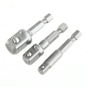 (3 pack) Hyper Tough 3-Piece Quick Connect Socket Adapter Set AU85043K, Socket Wrench and Set Type, New Condition