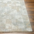 thumbnail image 4 of BoutiqueRugs Halia Contemporary Area Rug - Light Gray, Multi Brown, Cloud Gray - 18" x 18" Sample, 4 of 12