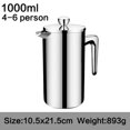 thumbnail image 5 of Professional Stainless Steel French Press Coffee Percolators Best Double Wall Coffee Pot Giving One Filter Basket B, 5 of 5