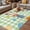 Green, variant on Spring Easter Outdoor Rug for Patio/Deck/Porch, Non-Slip Large Area Rug 6 x 9 Ft, Blue Plaid Bunny Colorful Eggs Floral Indoor Outdoor Rugs Washable Area Rugs, Reversible Camping Rug Carpet Runner