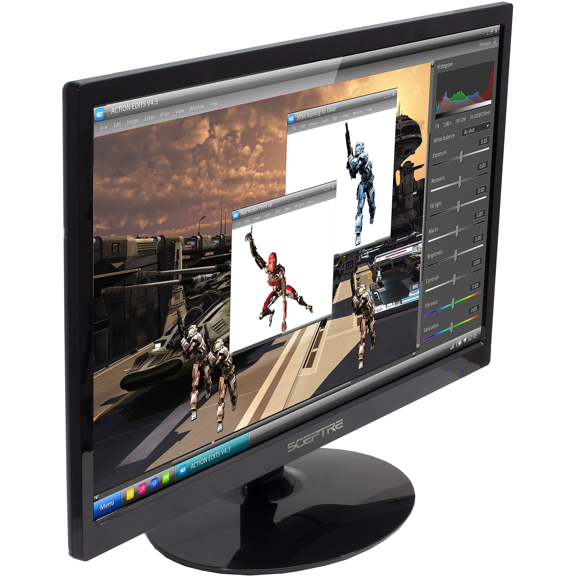 Restored Sceptre J20 E205W1600 E Series 20" Screen LEDLit Monitor