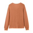 thumbnail image 4 of ZJXFGS Womens Waffle Knit Top V Neck Sweaters for Women Waffle Knit Tops for Women Women'S Pullover Sweater Blouses Yellow M, 4 of 4