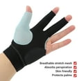 thumbnail image 4 of 3 Finger Billiard Glove, Anti Slip Breathable Pool Glove with High Elasticity for Snooker Cue Sport, Hook and Loop Closure, Unique Palm Grid Design, Mesh Material, 4 of 7