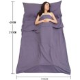 thumbnail image 2 of Doublure de Sac de Couchage Drap de Voyage pour Camping d'Affaires Randonnée, 2 of 5