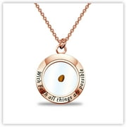 Myospark Mustard Seed Pendant, Gold Mustard Seed Necklace, Stainless Steel, Faith Jewelry for Women