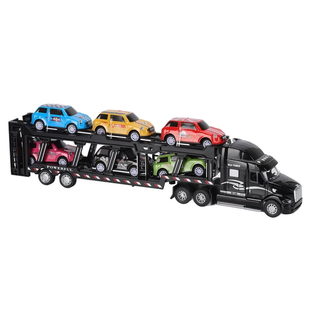 Transport Vehicles Toy, Removable Transporter Simulation Truck For 3 Years Old + White,Red,Black