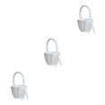 thumbnail image 3 of Injueey Flower Basket Handle Satin Lightweight Durable Wedding Holder Rustic Accessory Tear  Ornaments Resistant Anniversary Soft Type1, 3 of 6