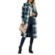 thumbnail image 3 of Chaqueta de Franela A Cuadros de Larga para Mujer, de Otoño, con Botones, Estilo Camisa Larga, de Gran Tamaño. Verde XXL, 3 of 9