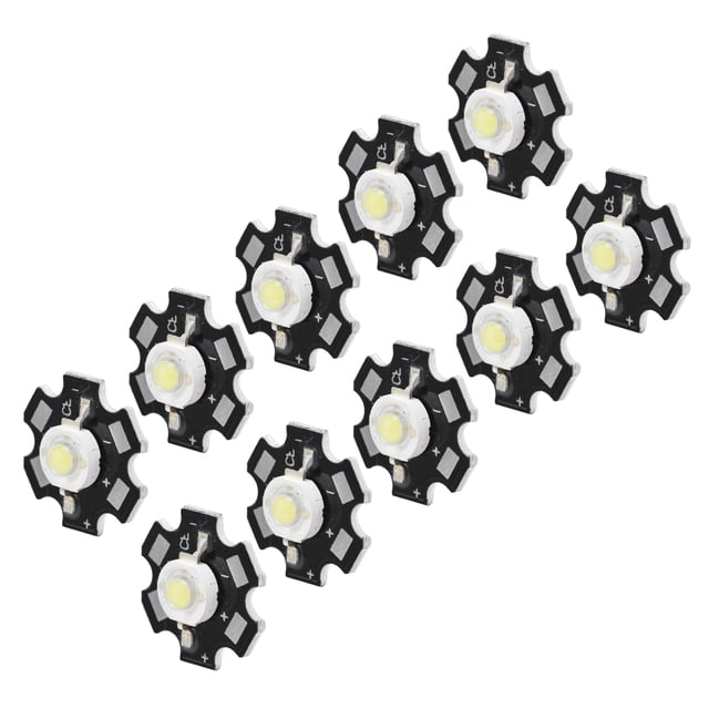 10Pcs Ultra Bright LED Chip 3V DIY Light Beads, Aluminum Substrate, Suitable for Ceiling Light, Downlight, Flashlight Table Lamp