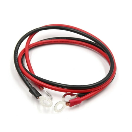 2pcs 52cm Length Black Red Battery Inverter Wire Power Transfer Cable for