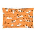 thumbnail image 3 of Juego de ropa de cama ABPHQTO 3 piezas Funda nórdica naranja perro dibujos animados, 3 of 4
