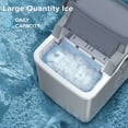 thumbnail image 5 of Moifoi 26 lbs/24H Countertop Ice Maker Machine, 9 Bullet-Shaped Ice in 6 Min, Auto-Cleaning, Grey, 5 of 8
