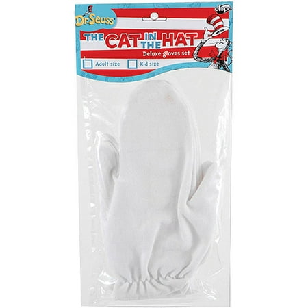 Cat In The Hat Gloves Adult Halloween Accessory