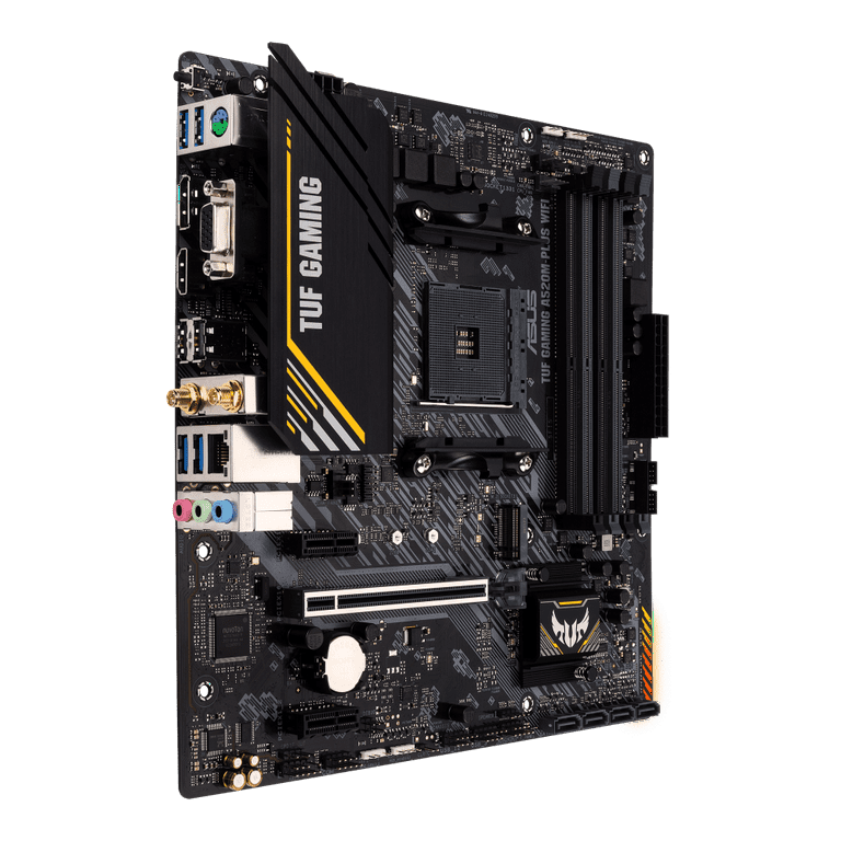 ASUS TUF Gaming A520M-PLUS WiFi AMD AM4 microATX Motherboard ASUS TUF Gaming A520M-PLUS WiFi AMD AM4 microATX Motherboard