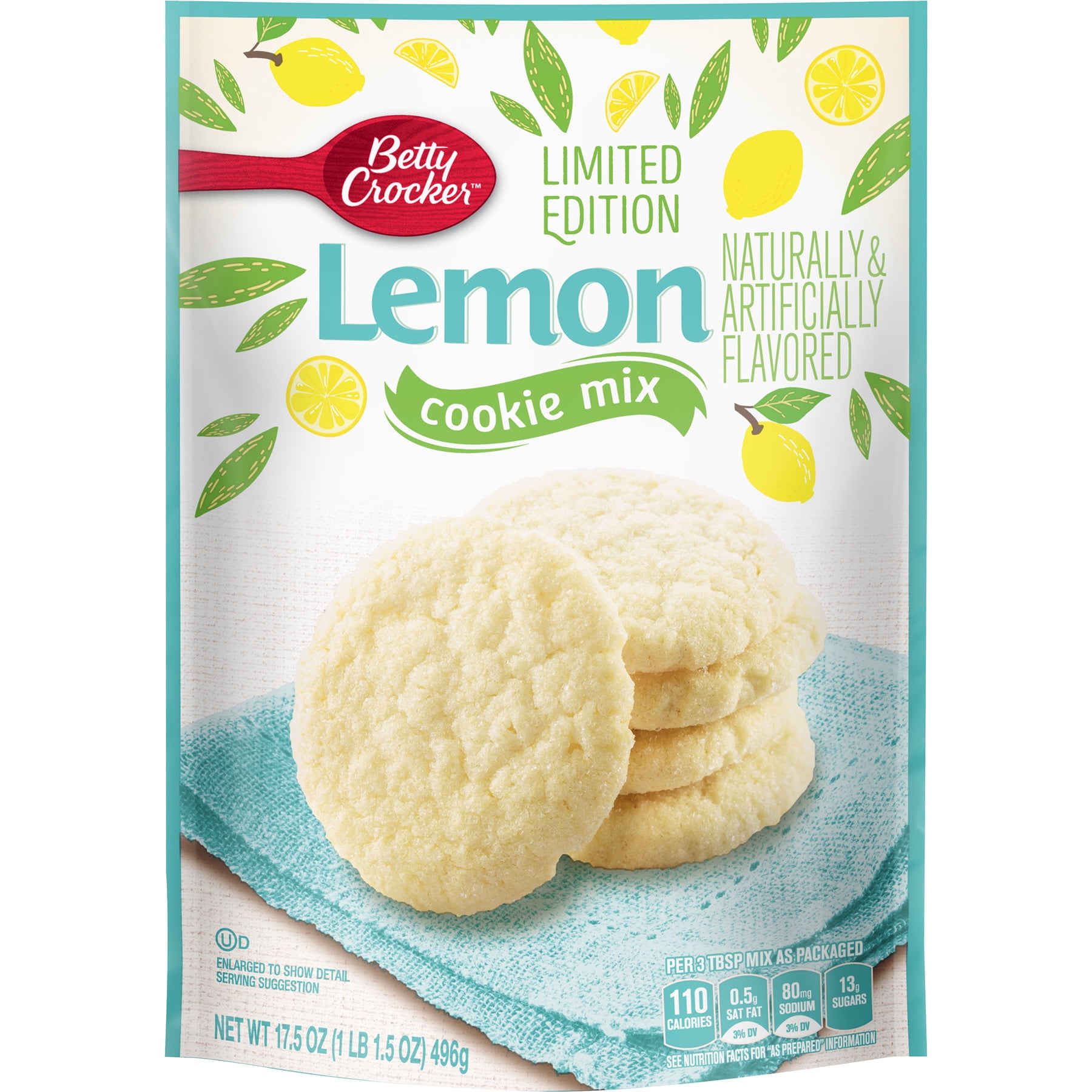 Betty Crocker Lemon Cookie Mix, 17.5 OZ