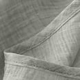 thumbnail image 4 of Womens Summer Tops Short Sleeve Solid Casual Loose Linen Shirts Top, 4 of 5