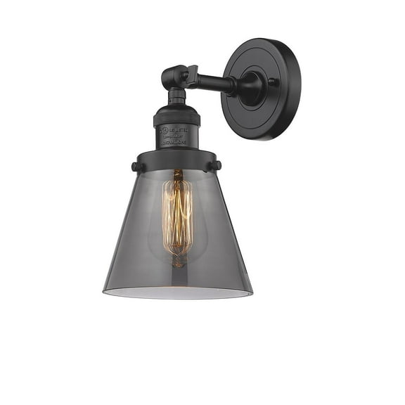 Innovations 1-LT Vintage LED Small Cone 6" Sconce - Oil Rubbed Bronze - 203-OB-G63-LED
