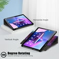 thumbnail image 2 of SaniMore Case for Lenovo Tab M10 10.1 inch 3rd Generation TB-328F, 360° Rotating Swivel Stand Anti-slip Strip Auto Sleep/Wake PU Leather Luxury Pattern Full-body Protective Shockproof Shell, Galaxy, 2 of 10