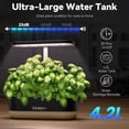 thumbnail image 4 of 12 Pods Hydroponics Growing System, Indoor Herb Garden with LEDs Full-Spectrum Plant Grow Light, Water Shortage Alarm, Automatic Timer, Height Adjustable, Ideal Gardening Gifts for Women,  Black Wood, 4 of 7