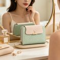 thumbnail image 4 of Women's Small Wallet Leather Zipper Wallet, Compact Bifold ID Card Holder with Multiple Card Slots, Slim Lightweight Coin Purse for Women, 4 of 4