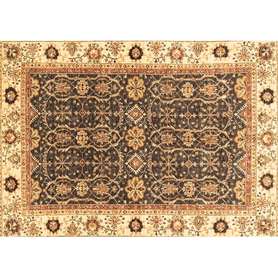 Ahgly Company Indoor Rectangle Oriental Brown Traditional Area Rugs, 8' x 10'
