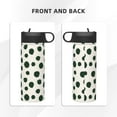 thumbnail image 3 of Yiaed Abstract Green Polka Dot Print Water Bottle with Straw Lid, Stainless Steel Double Wall Insulated Water Bottle | Leak-Proof and Spill-Proof Water Bottle, 3 of 8