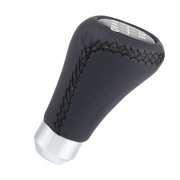 Car Gear Shift Knob, Universal Car Vehicle 6 Speed Gear Shift Knob PU Shifter Stick with 3 Hoses