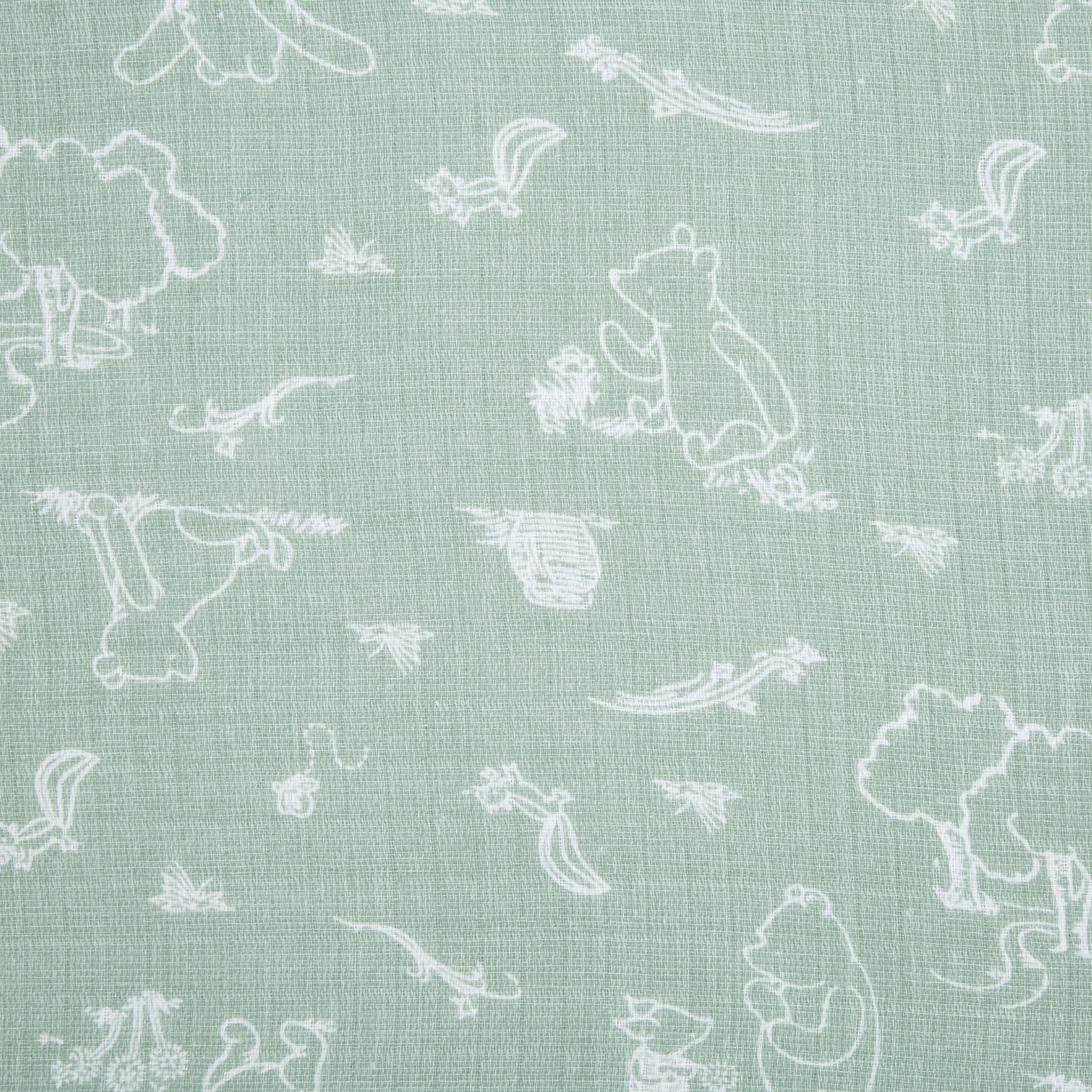 aden + anais x Disney Baby, Cotton Muslin Swaddle Blanket, Winnie the Pooh, Unisex, Infants, 4-Pk