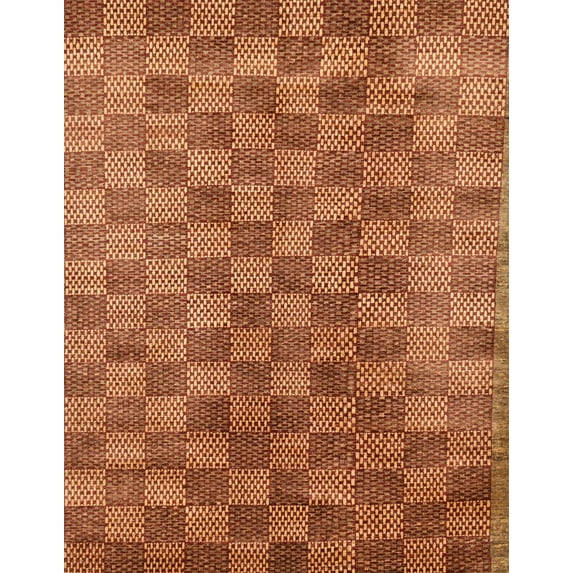 Ahgly Company Indoor Rectangle Abstract Orange Oriental Area Rugs, 8' x 12'