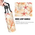 thumbnail image 4 of Yayeee 20oz Insulated Water Bottle Double Wall Stainless Steel with Flip Straw Lid, Orange Starfish, 4 of 7