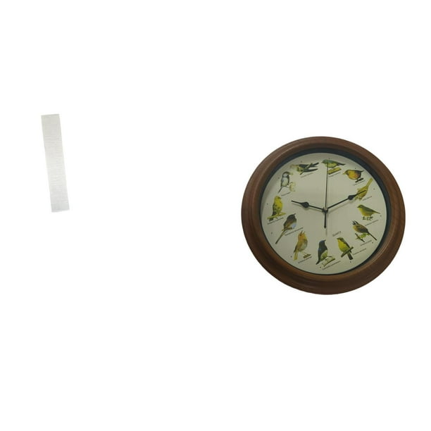 Pantalla de lámpara de pie,Lámpara de estudio minimalista con pantalla,Cubierta de luz Iluminación creativa para el dormitorio,Reloj de pared,Reloj de pared de pájaro cantor de 10 pulgadas
