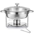 thumbnail image 2 of Wilprep 6 Quart Chafing Dish Buffet Set Stainless Steel Round Chafing Dish Set, 2 of 8