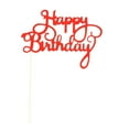 thumbnail image 1 of Happy Birthday Letters Glitter Paper Cake Topper Cupcake Dessert Flag Party Celebration Decoration, 1 of 8