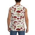 thumbnail image 4 of Easygdp Mushroom Men's Breathable Tank Tops Sleeveless Sporty T Shirts for Basketball, Mountaineering, Bodybuilding -3X-Large, 4 of 8