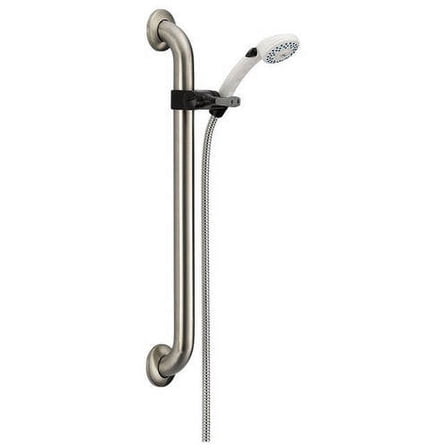 Delta 52001-UF Hand Shower Package Includes Hand Shower, Slide/Grab Bar, and Hose, Chrome