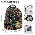 thumbnail image 7 of Uorisanigo Doodle Dinosaur School Backpack for Boys 8-14, Durable Lightweight Schoolbag with Water Bottle Pocket, Breathable Daypack for Camping and Outdoor Activities, 7 of 7
