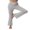 Ligh Grey, variant on KOMOO Women Yoga Long Pants Plus Size Cross Waist Leggings Solid Color Tie-dyed Printed Pattern Yoga Sport Pants