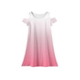 thumbnail image 5 of XADYUY Summer Dress for Girls 10-12 Casual A-Line Sleeveless Toddler Skater Striped Basic Crew Neck Swing Tshirt Dress Girls,Pink 11-12 Years, 5 of 6