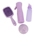 thumbnail image 1 of Hair Brush Set, PP Plastic Continuous Spray Bottle 4 Pcs Root Comb Applicator Bottle and Spray Bottle  for Home Use, 1 of 7