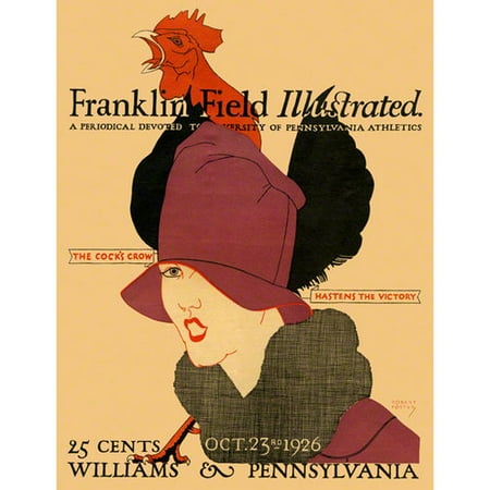 NCAA - 1926 Pennsylvania Quakers vs. Williams Ephs 36x48 Canvas Historic Football Poster