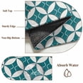 thumbnail image 6 of Abstract Geometric Area Rugs 5'x7', Washable Small Throw Rugs for Laundry Room Playroom, Vintage Rhombus Circle Texture Green Indoor Outdoor Rug Non-Slip Low Pile Carpet Runner Reversible Floor Mats, 6 of 8