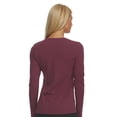 thumbnail image 2 of Felina | Long Sleeve Crew Neck Shirt | Cotton & Modal (Plum Wine, Large), 2 of 2
