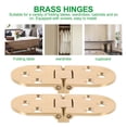 thumbnail image 4 of Niceauty Small Golden Copper Hinges for Wooden Boxes Smooth Folding 180 Degree Furniture Hinge, 4 of 6