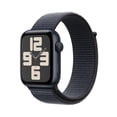 thumbnail image 1 of Apple Watch SE (2nd Gen) [GPS 44mm] Smartwatch with Midnight Aluminum Case with Ink Sport Loop One Size. Fitness and Sleep Trackers, Crash Detection, Heart Rate Monitor, Carbon Neutral, 1 of 5
