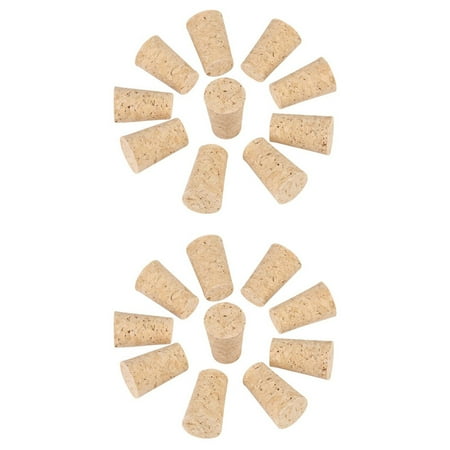 

Wood Bottle Stopper Soft Wood Corks Tapered Cork Wooden Beer Bottle Stopper for Wine Making Craft for Wine Bottle 60Pcs