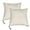 Beige, variant on Home Soft Things Suede Throw Pillow Cover with Big Zipper 2 Pieces - Silver Grey - 20" x 20"