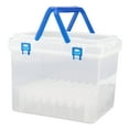 thumbnail image 1 of Estuche de transporte para rotuladores, soporte para rotuladores con asa de transporte, organizador de rotuladores de colores, caja de almacenamiento 80 ranura Soledad Estuche de transporte de marcador, 1 of 10