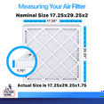 thumbnail image 2 of Filter King 17.25x29.25x2 Air Filter | 6-PACK | MERV 8 HVAC Pleated A/C Furnace Filters | MADE IN USA | Actual Size: 17.25 x 29.25 x 1.75", 2 of 5