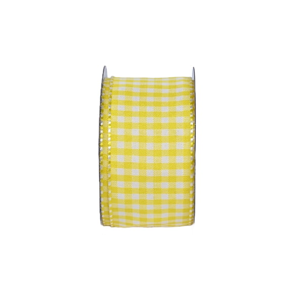 Gwen Studios 1.5" Yellow Gingham Ribbon, 3 Yards
